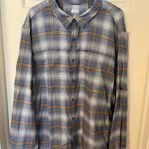 Men's REI Long Sleeve Shirt XL, 92% Nylon, 2% Spandex